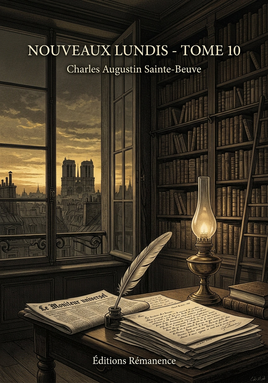 Livre Nouveaux Lundis - Tome 10 par Charles Augustin Sainte-Beuve - Couverture - Editions Remanence