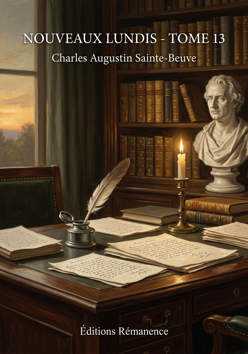 Livre Nouveaux lundis - Tome 13 par Charles Augustin Sainte-Beuve - Couverture - Editions Remanence