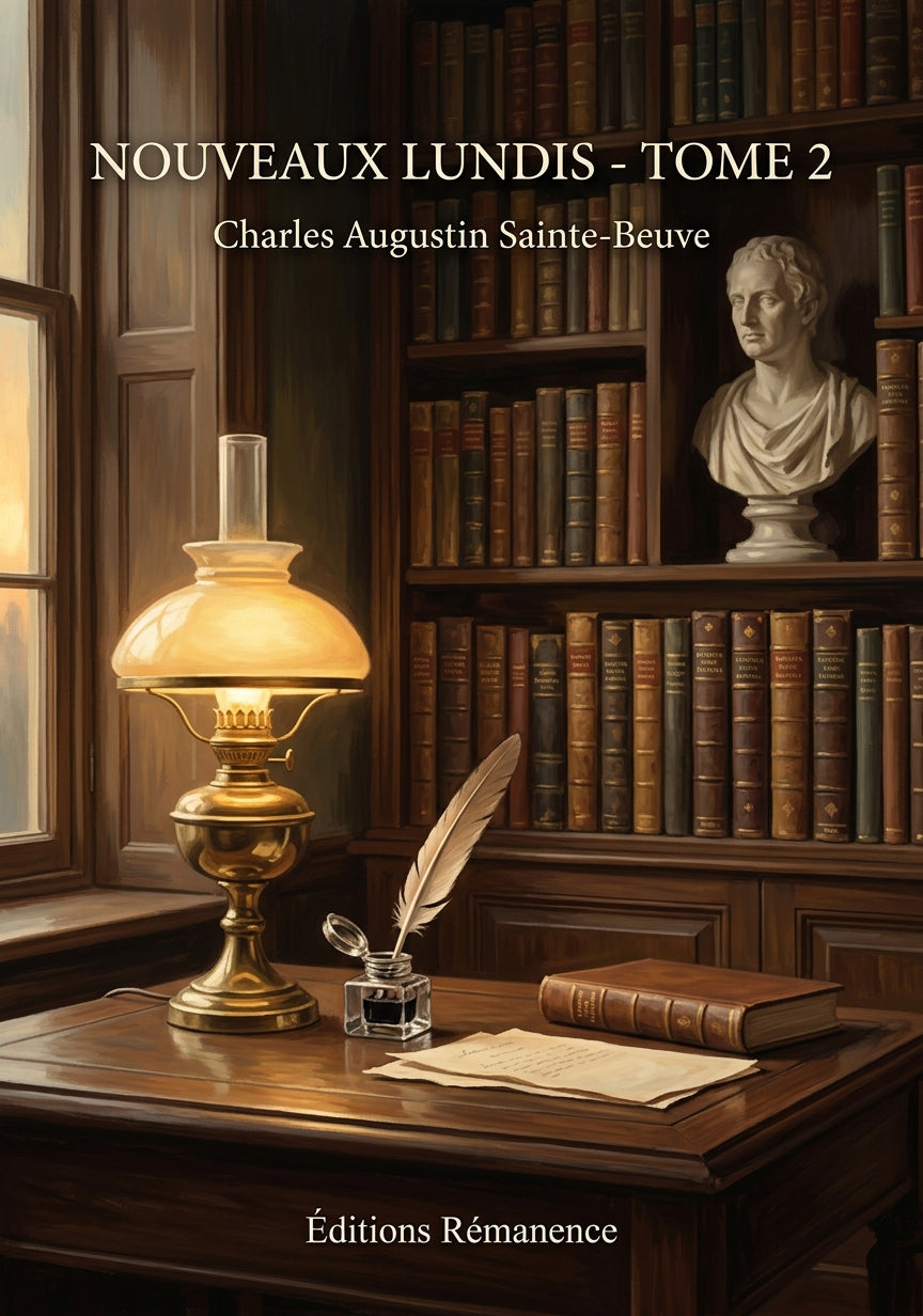 Livre Nouveaux lundis - Tome 2 par Charles Augustin Sainte-Beuve - Couverture - Editions Remanence