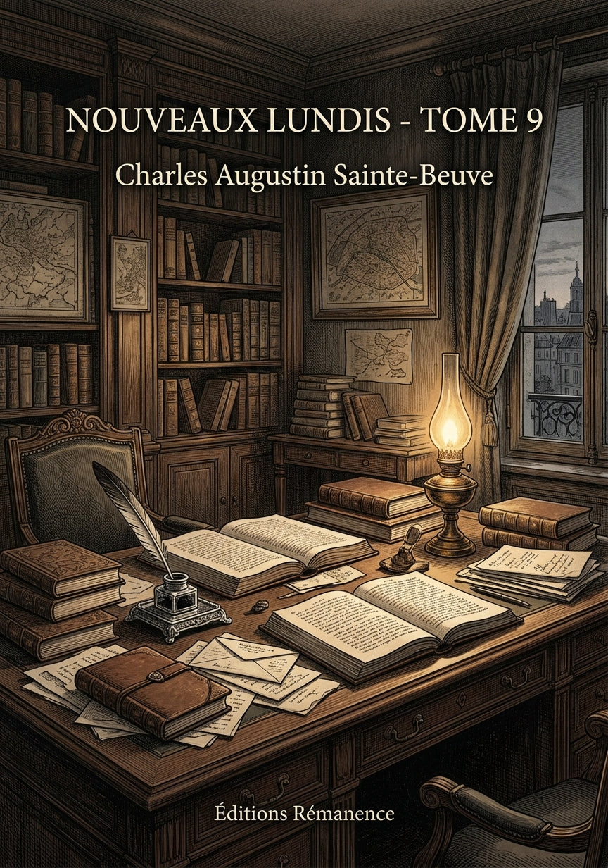 Livre Nouveaux lundis - Tome 9 par Charles Augustin Sainte-Beuve - Couverture - Editions Remanence