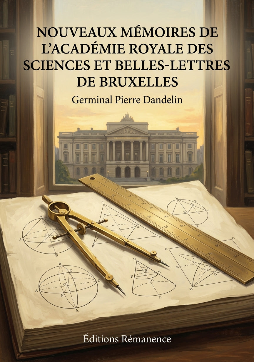 Livre Nouveaux mémoires de l'Académie Royale des Sciences et Belles-Lettres de Bruxelles par Germinal Pierre Dandelin - Couverture - Editions Remanence