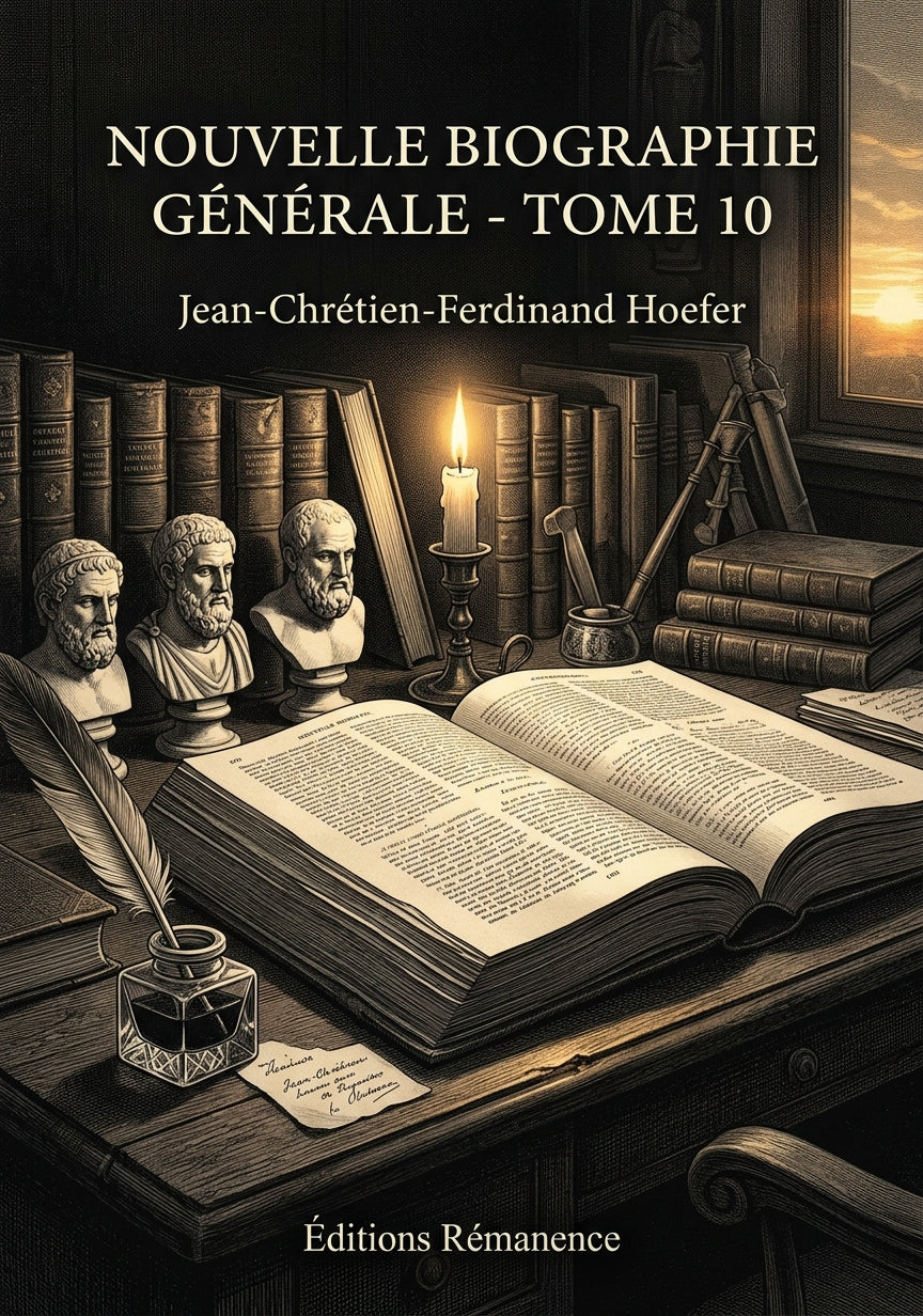 Livre Nouvelle Biographie générale - Tome 10 par Jean-Chrétien-Ferdinand Hoefer - Couverture - Editions Remanence