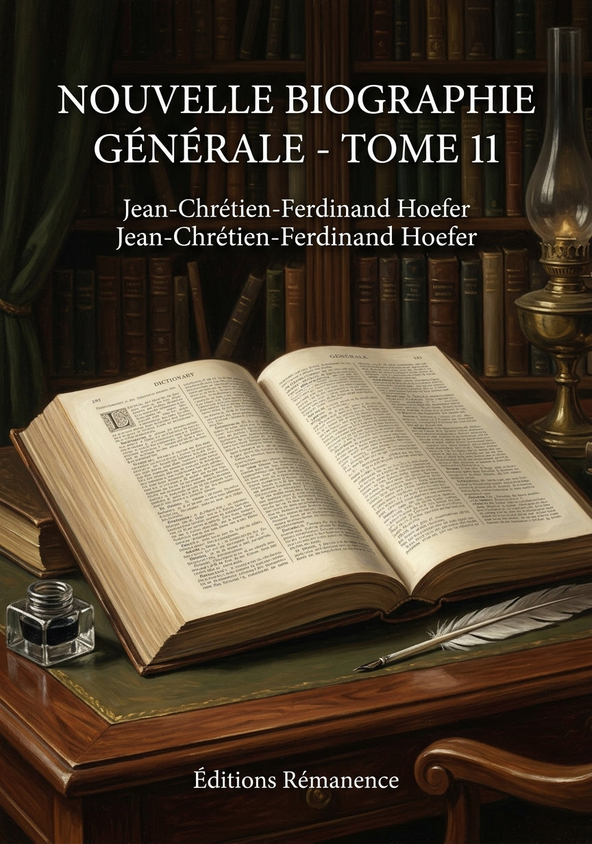 Livre Nouvelle Biographie générale - Tome 11 par Jean-Chrétien-Ferdinand Hoefer - Couverture - Editions Remanence