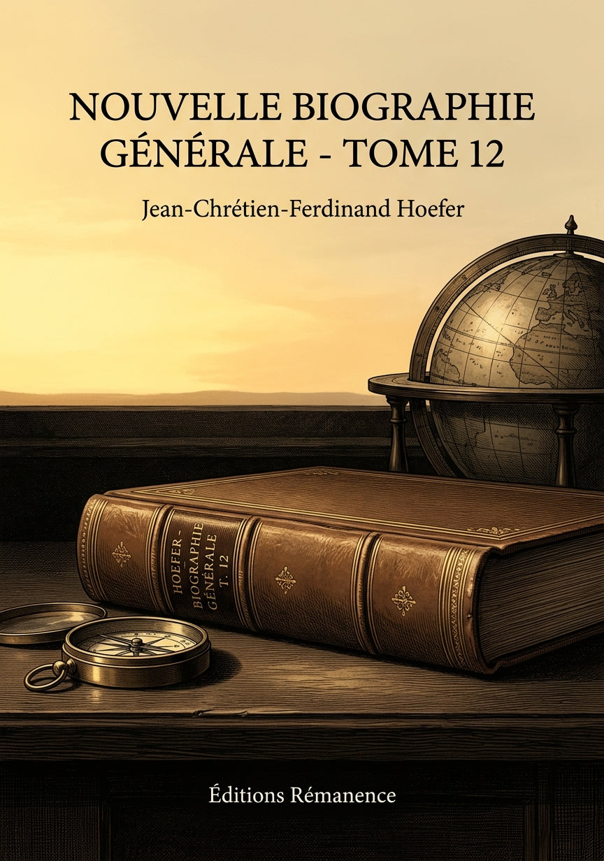 Livre Nouvelle Biographie générale - Tome 12 par Jean-Chrétien-Ferdinand Hoefer - Couverture - Editions Remanence