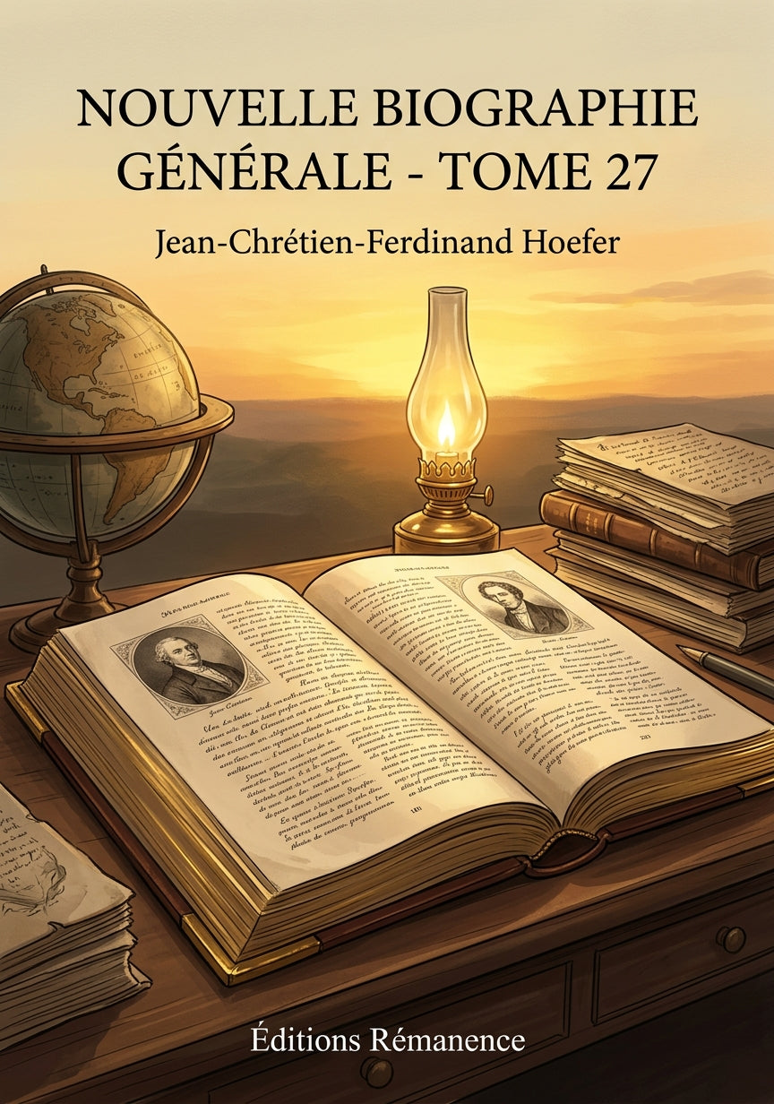 Livre Nouvelle Biographie générale - Tome 27 par Jean-Chrétien-Ferdinand Hoefer - Couverture - Editions Remanence