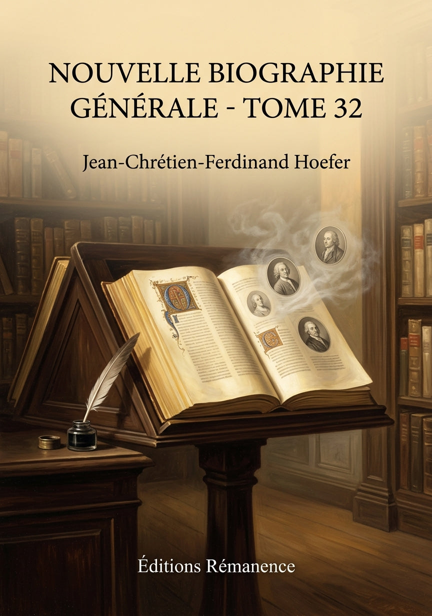 Livre Nouvelle Biographie générale - Tome 32 par Jean-Chrétien-Ferdinand Hoefer - Couverture - Editions Remanence