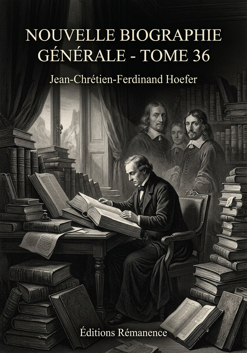 Livre Nouvelle Biographie générale - Tome 36 par Jean-Chrétien-Ferdinand Hoefer - Couverture - Editions Remanence
