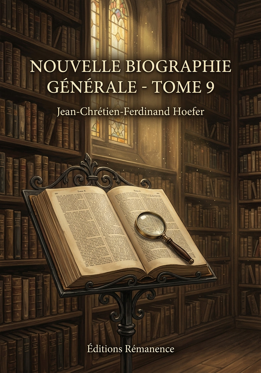 Livre Nouvelle Biographie générale - Tome 9 par Jean-Chrétien-Ferdinand Hoefer - Couverture - Editions Remanence