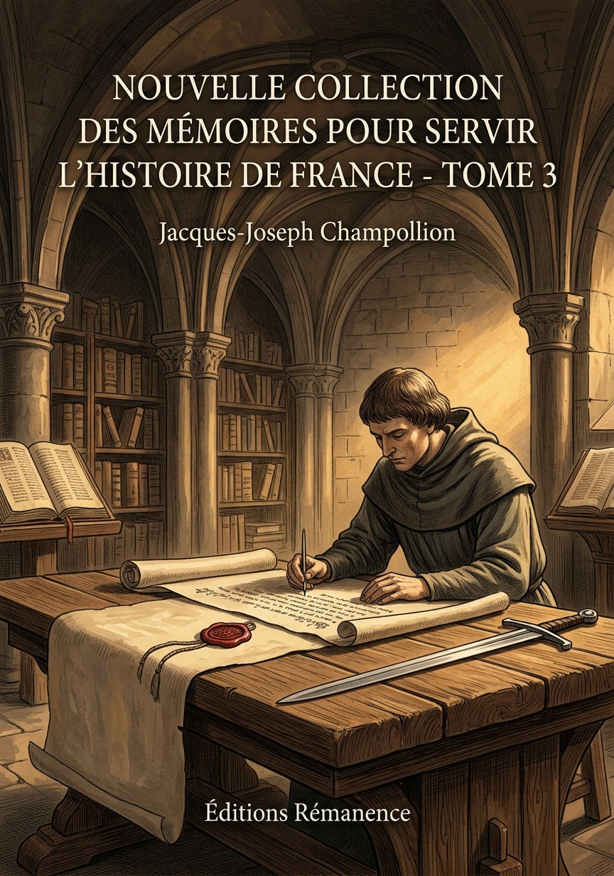 Livre Nouvelle collection des mémoires pour servir l’histoire de France - Tome 3 par Jacques-Joseph Champollion - Couverture - Editions Remanence
