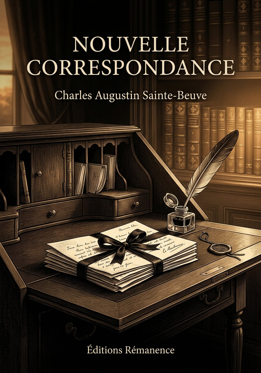 Livre Nouvelle Correspondance par Charles Augustin Sainte-Beuve - Couverture - Editions Remanence