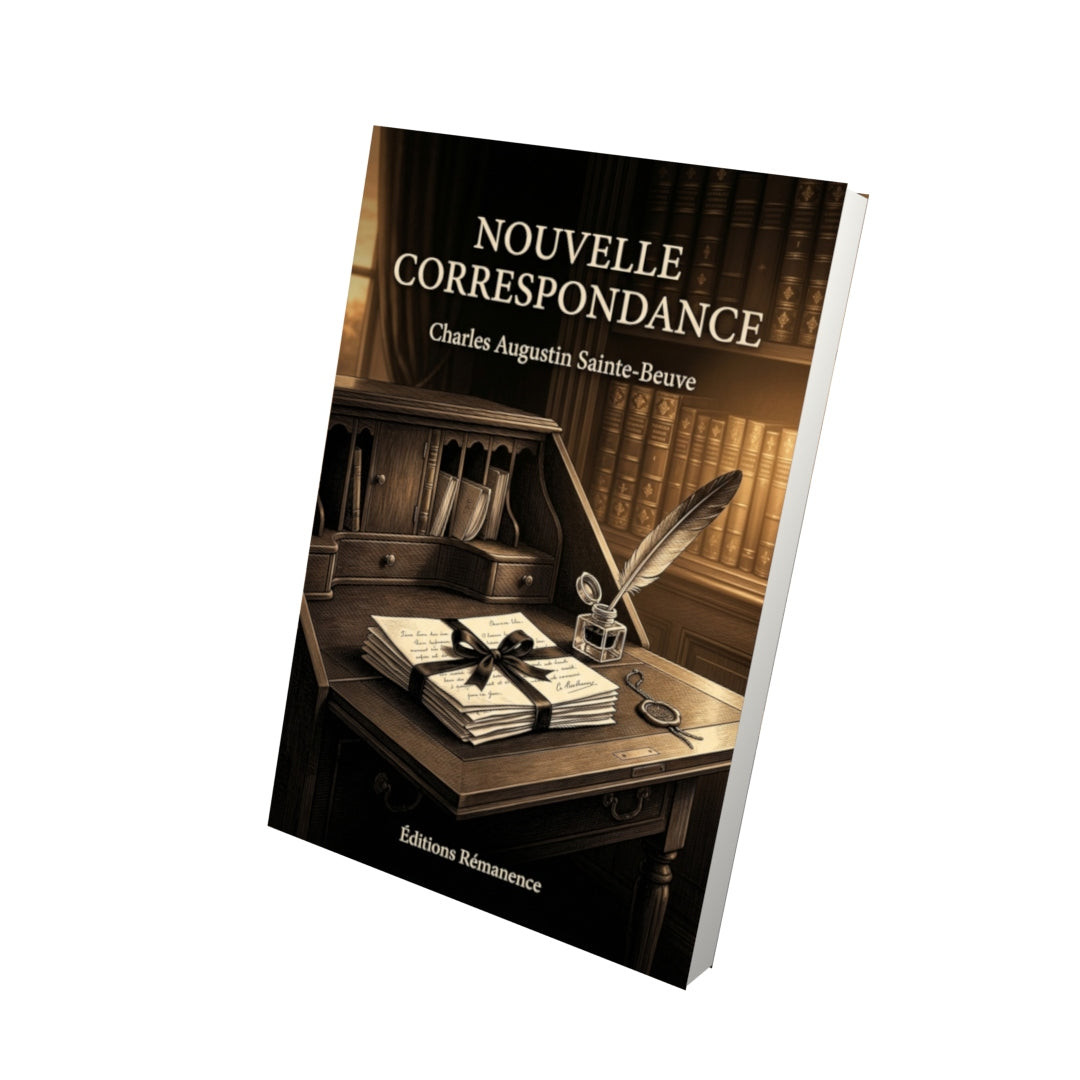 Livre Nouvelle Correspondance par Charles Augustin Sainte-Beuve - Vue 3D - Editions Remanence