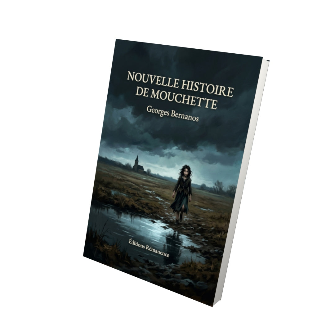 Livre Nouvelle histoire de Mouchette par Georges Bernanos - Vue 3D - Editions Remanence