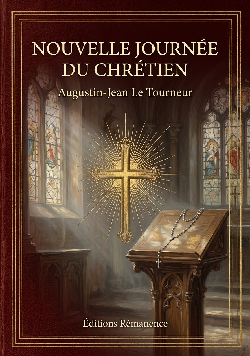 Livre Nouvelle journée du chrétien par Augustin-Jean Le Tourneur - Couverture - Editions Remanence