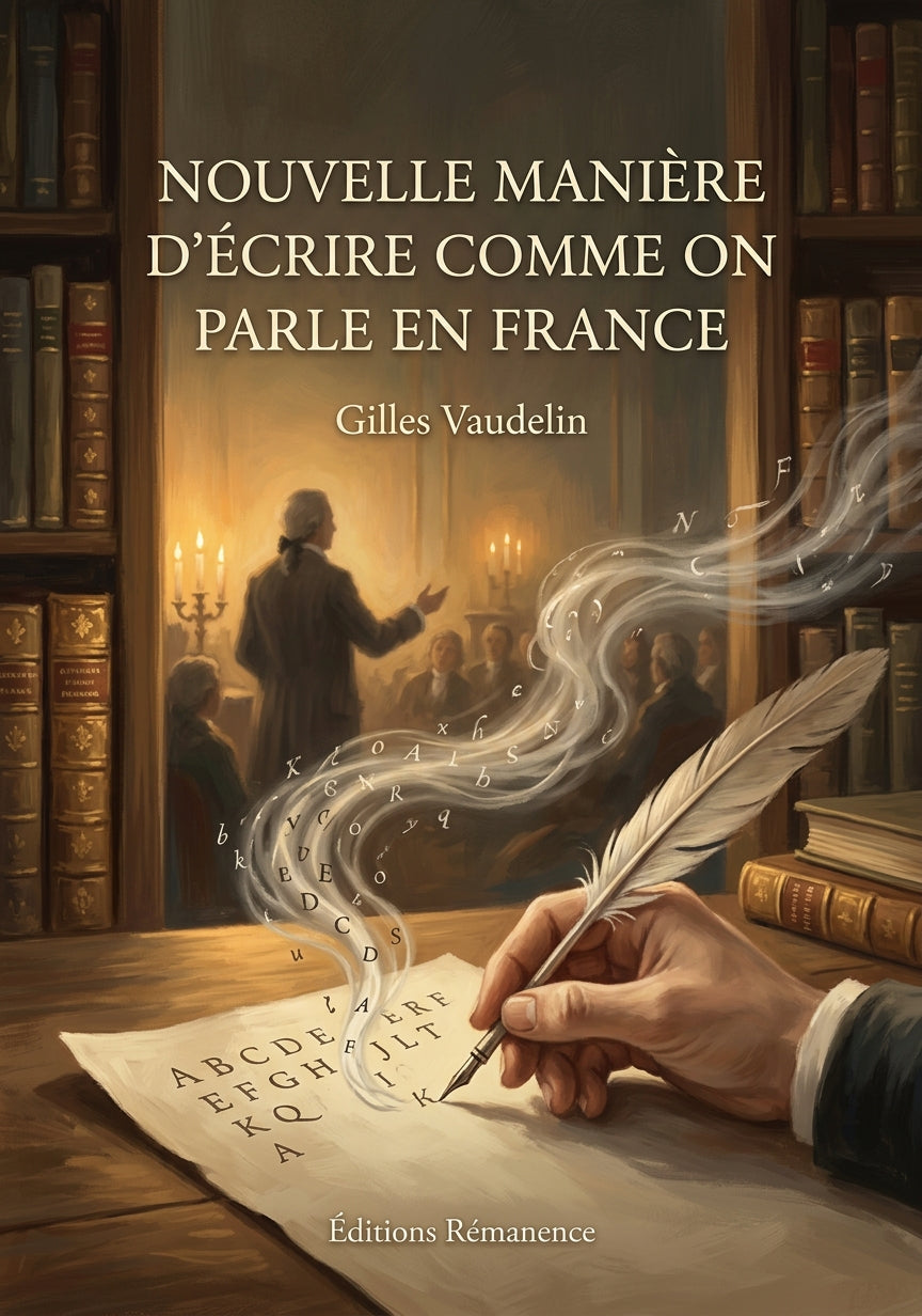 Livre Nouvelle manière d’écrire comme on parle en France par Gilles Vaudelin - Couverture - Editions Remanence