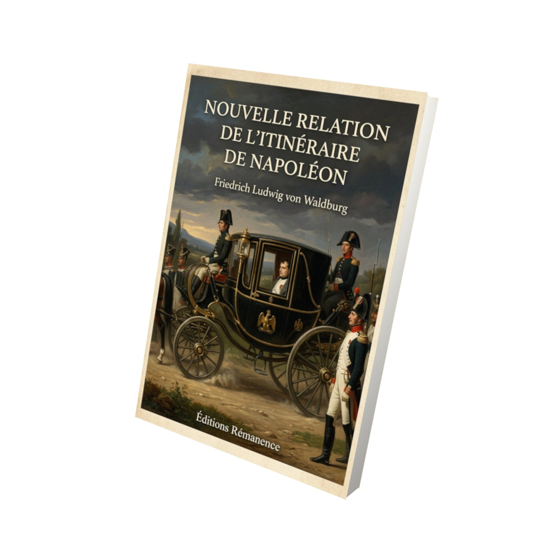Livre Nouvelle relation de l'itinéraire de Napoléon - Friedrich Ludwig von Waldburg - Vue 3D - Editions Remanence