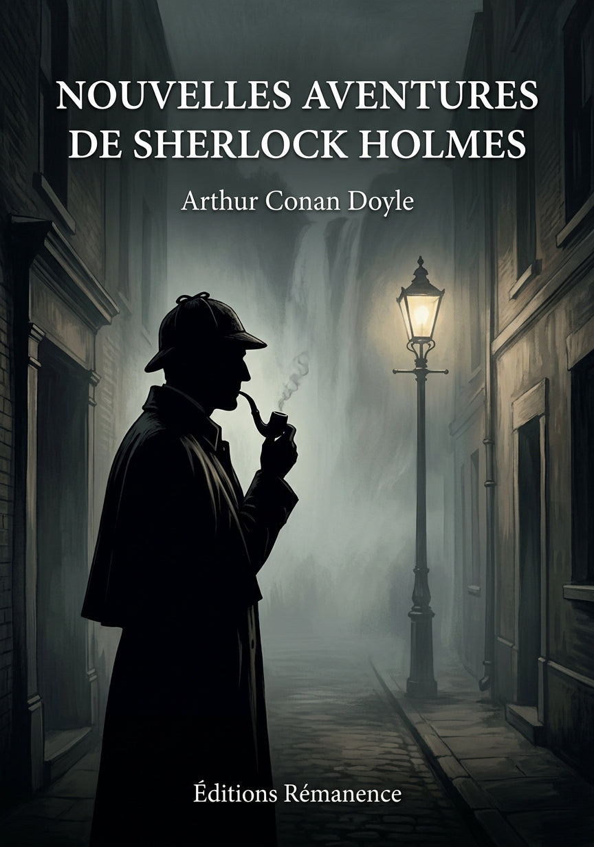 Livre Nouvelles Aventures de Sherlock Holmes par Arthur Conan Doyle - Couverture - Editions Remanence