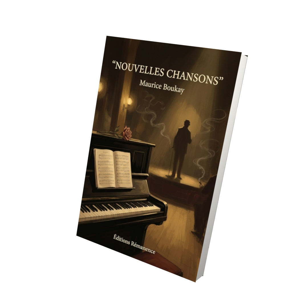 Livre Nouvelles Chansons par Maurice Boukay - Vue 3D - Editions Remanence