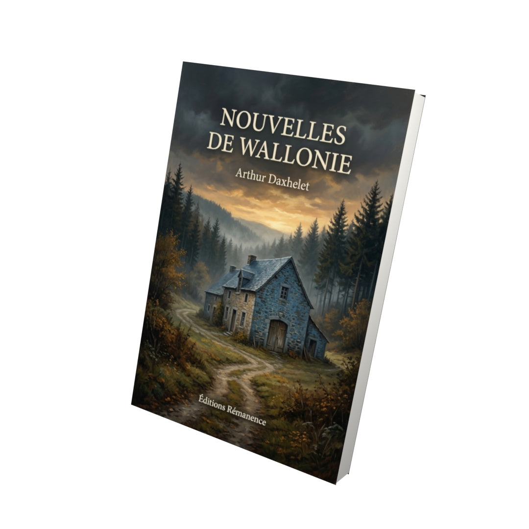 Livre Nouvelles de Wallonie par Arthur Daxhelet - Vue 3D - Editions Remanence