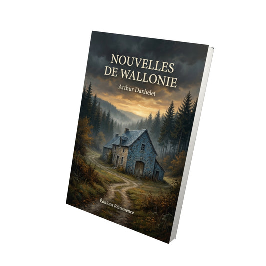 Livre Nouvelles de Wallonie par Arthur Daxhelet - Vue 3D - Editions Remanence