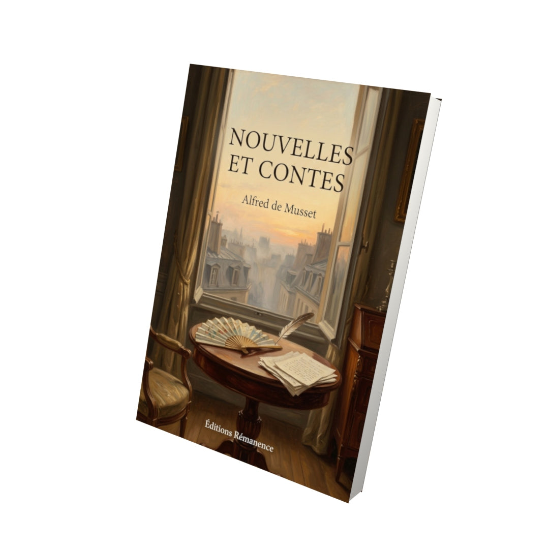 Livre Nouvelles et Contes par Alfred de Musset - Vue 3D - Editions Remanence