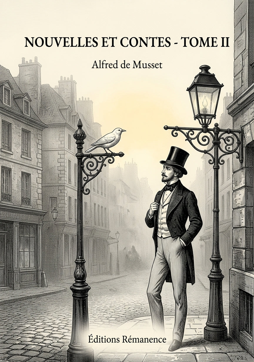 Livre Nouvelles et Contes - Tome II par Alfred de Musset - Couverture - Editions Remanence
