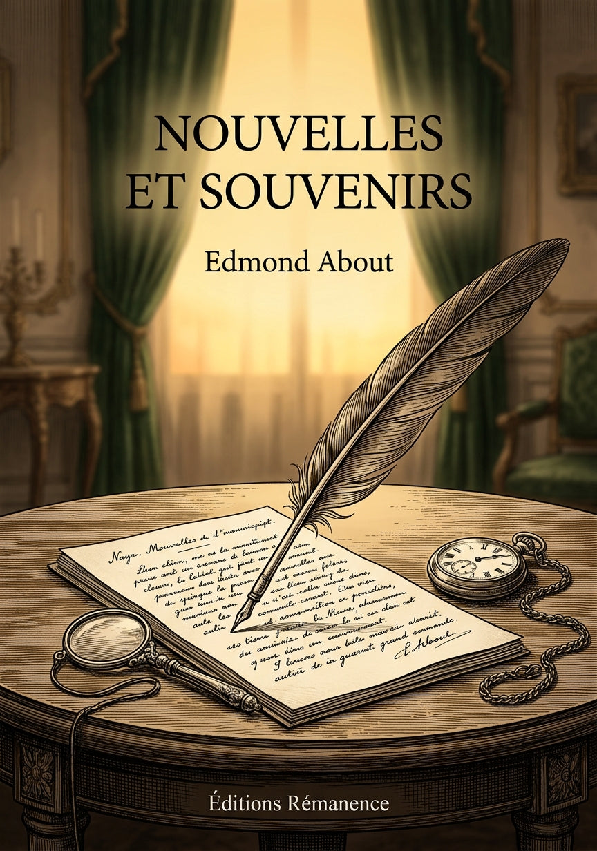 Livre Nouvelles et souvenirs par Edmond About - Couverture - Editions Remanence