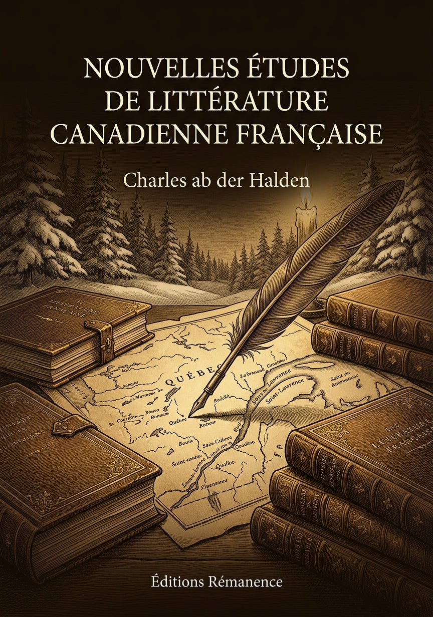 Livre Nouvelles études de littérature canadienne française par Charles ab der Halden - Couverture - Editions Remanence
