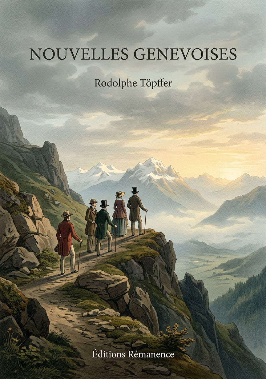 Livre Nouvelles genevoises par Rodolphe Töpffer - Couverture - Editions Remanence