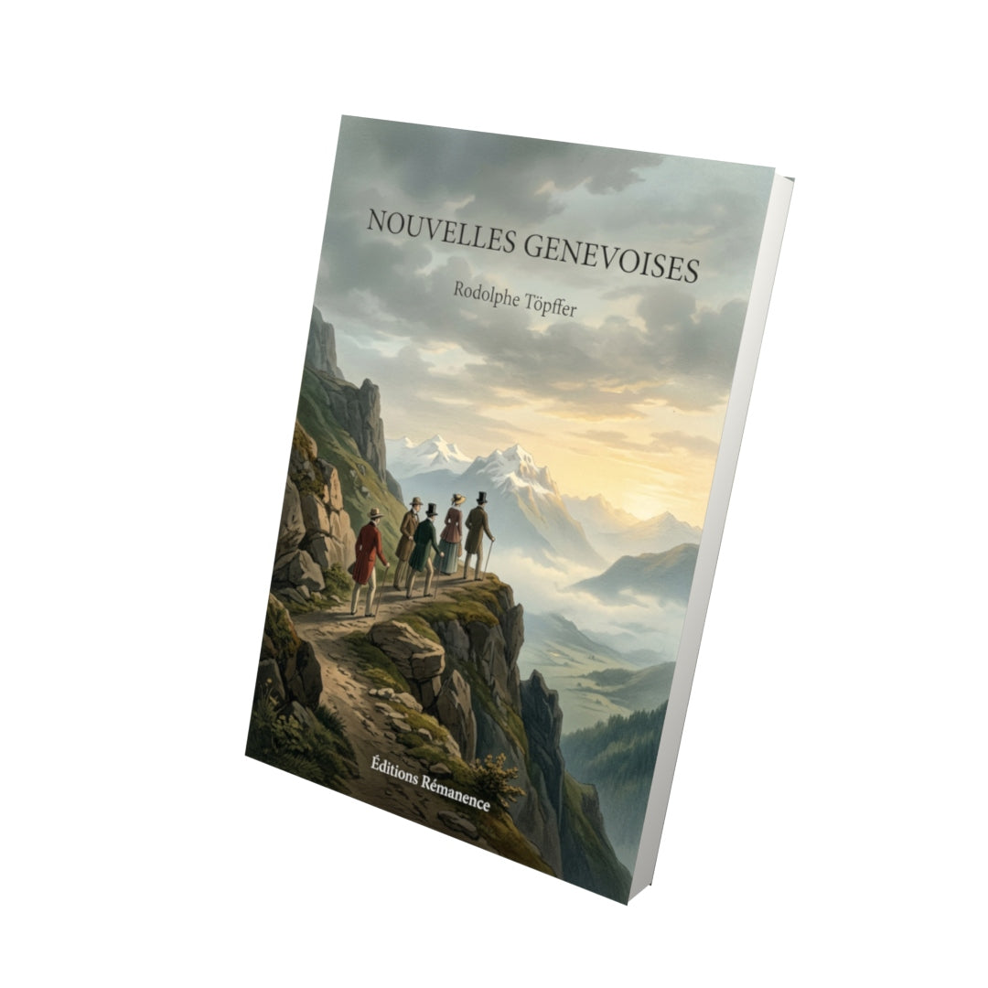 Livre Nouvelles genevoises par Rodolphe Töpffer - Vue 3D - Editions Remanence