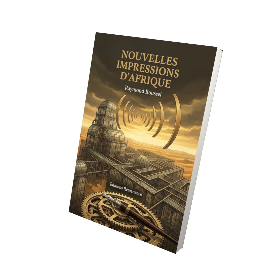 Livre Nouvelles Impressions d’Afrique par Raymond Roussel - Vue 3D - Editions Remanence