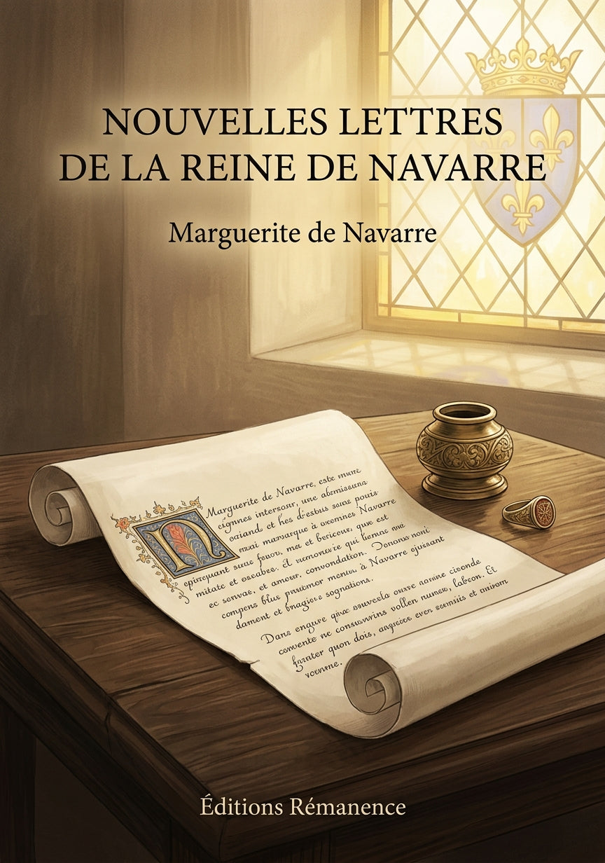 Livre Nouvelles Lettres de la reine de Navarre par Marguerite de Navarre - Couverture - Editions Remanence