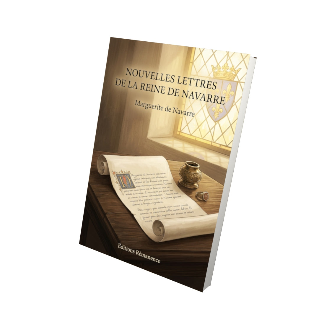 Livre Nouvelles Lettres de la reine de Navarre par Marguerite de Navarre - Vue 3D - Editions Remanence