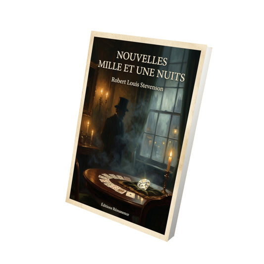Livre Nouvelles mille et une nuits - Robert Louis Stevenson - Vue 3D - Editions Remanence