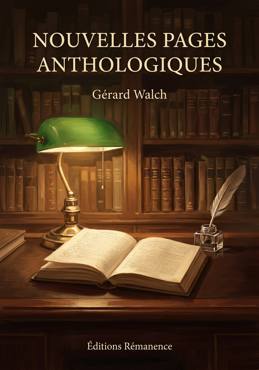 Livre Nouvelles Pages anthologiques par Gérard Walch - Couverture - Editions Remanence
