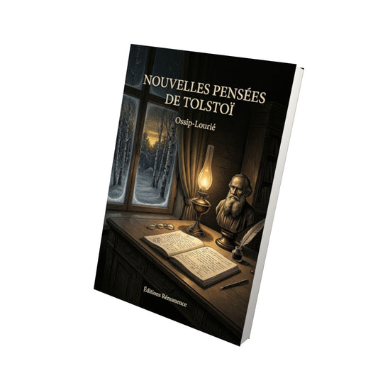 Livre Nouvelles Pensées de Tolstoï par Ossip-Lourié - Vue 3D - Editions Remanence