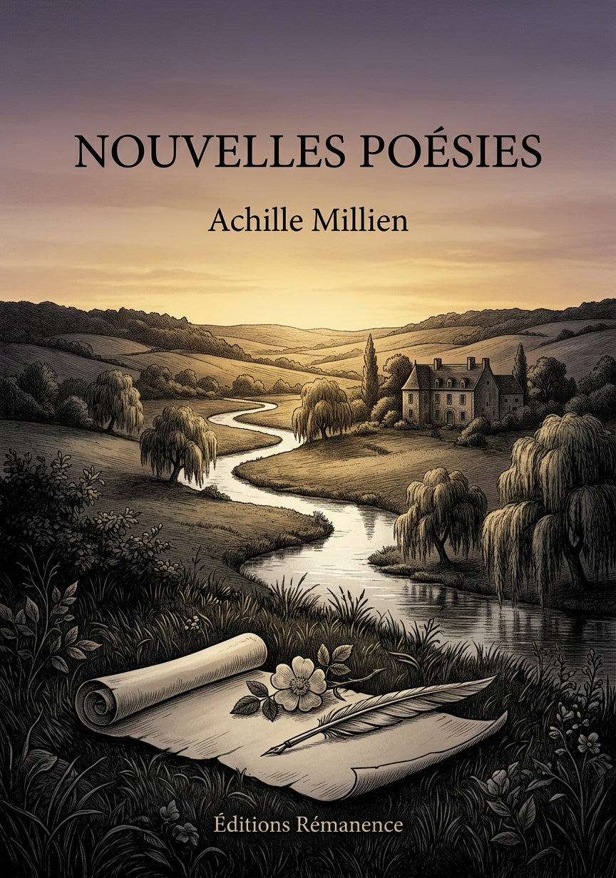 Livre Nouvelles Poésies par Achille Millien - Couverture - Editions Remanence