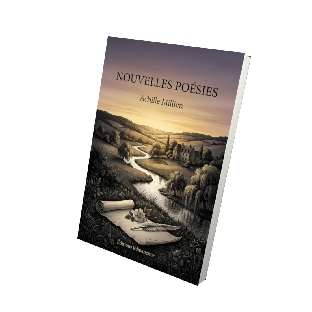 Livre Nouvelles Poésies par André Van Hasselt - Vue 3D - Editions Remanence