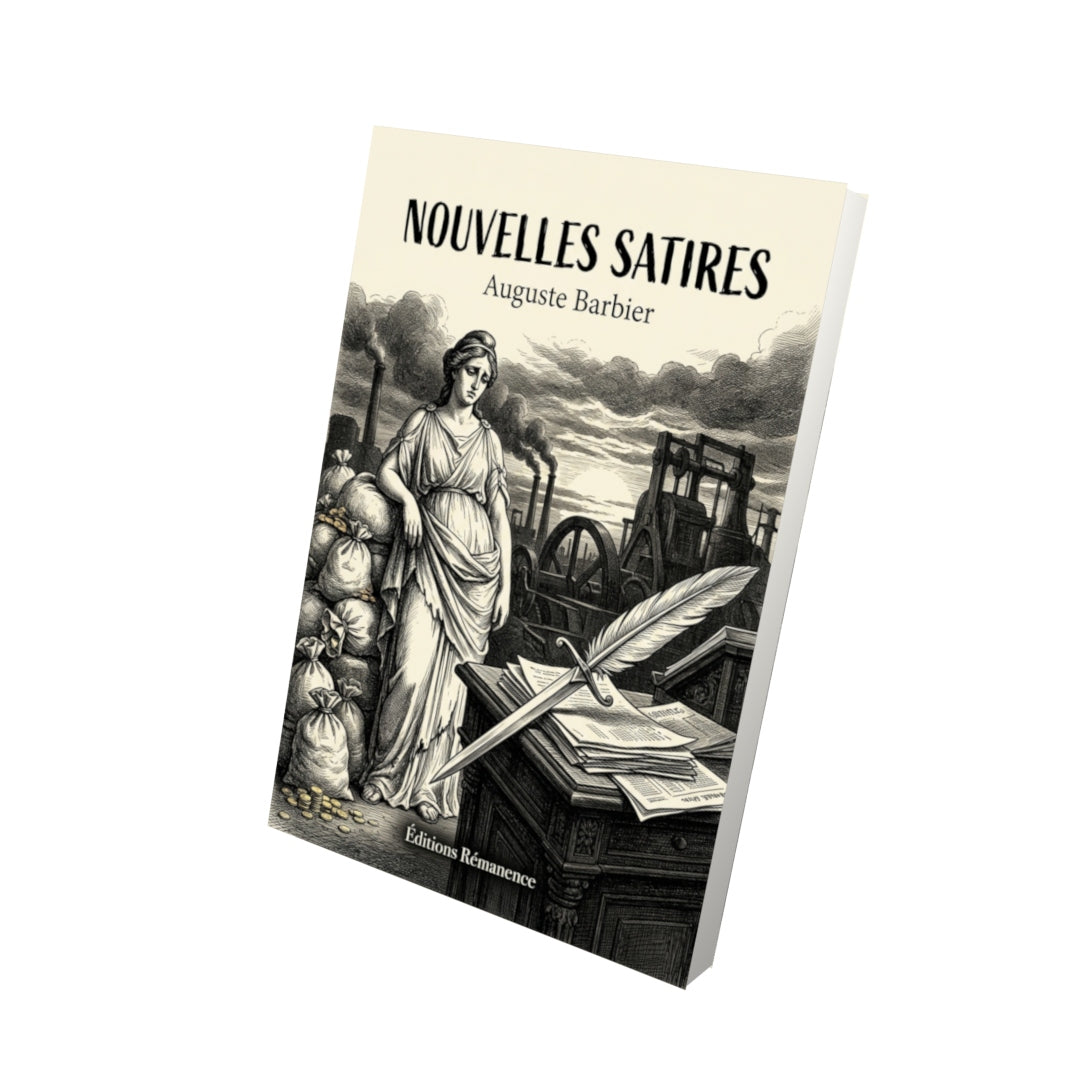Livre Nouvelles Satires par Auguste Barbier - Vue 3D - Editions Remanence
