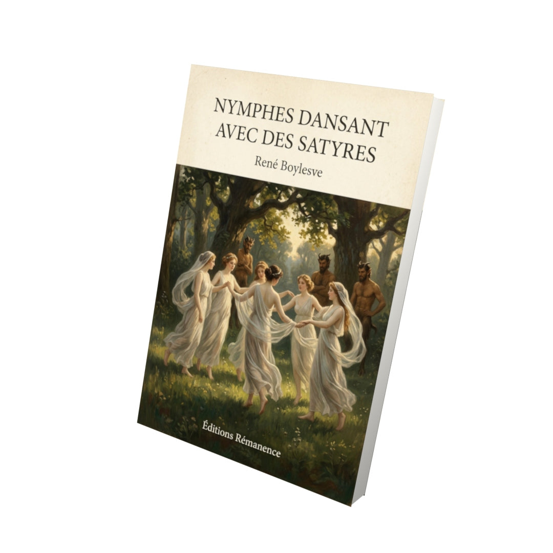 Livre Nymphes dansant avec des satyres - René Boylesve - Vue 3D - Editions Remanence
