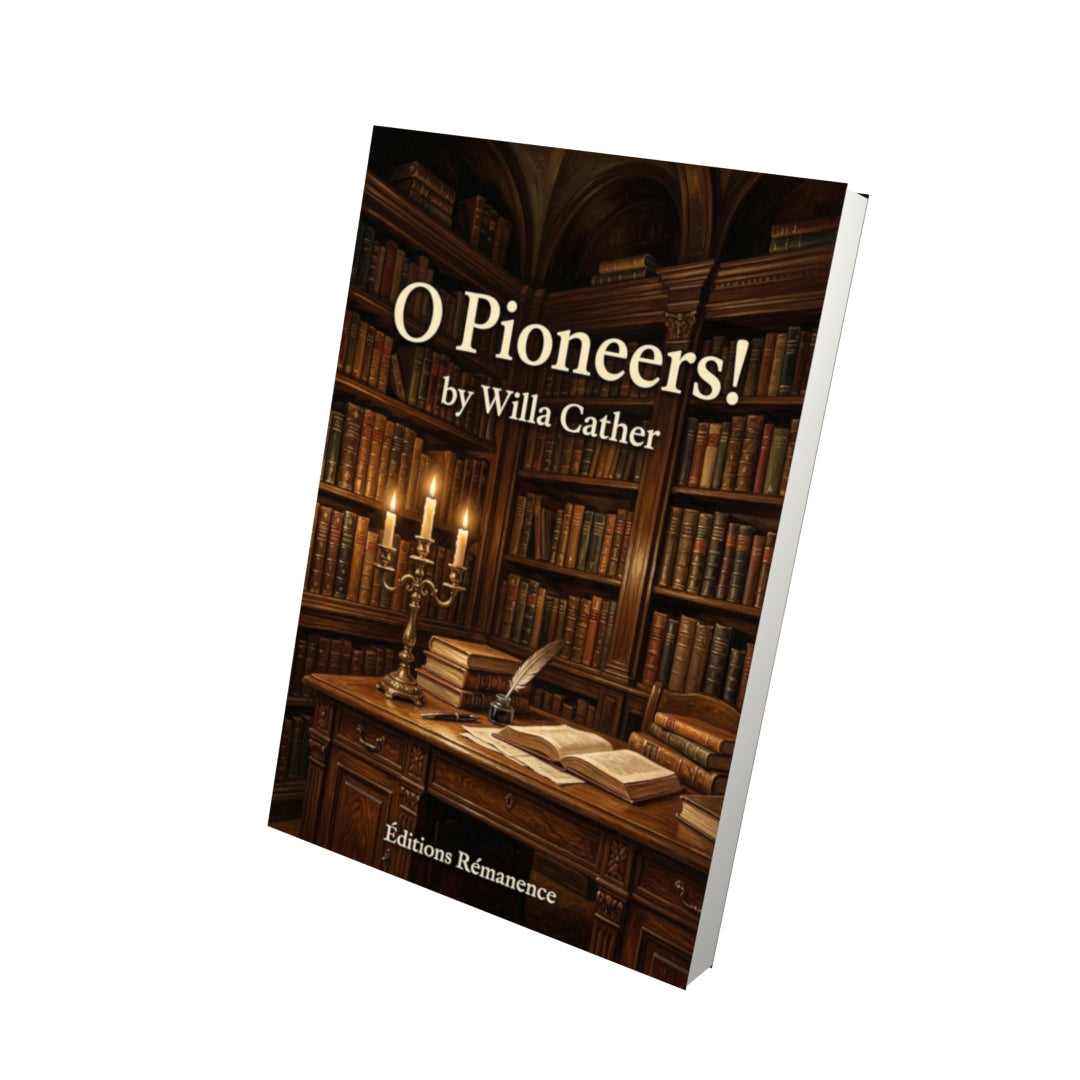 Livre O Pioneers! – Willa Cather - Vue 3D - Editions Remanence