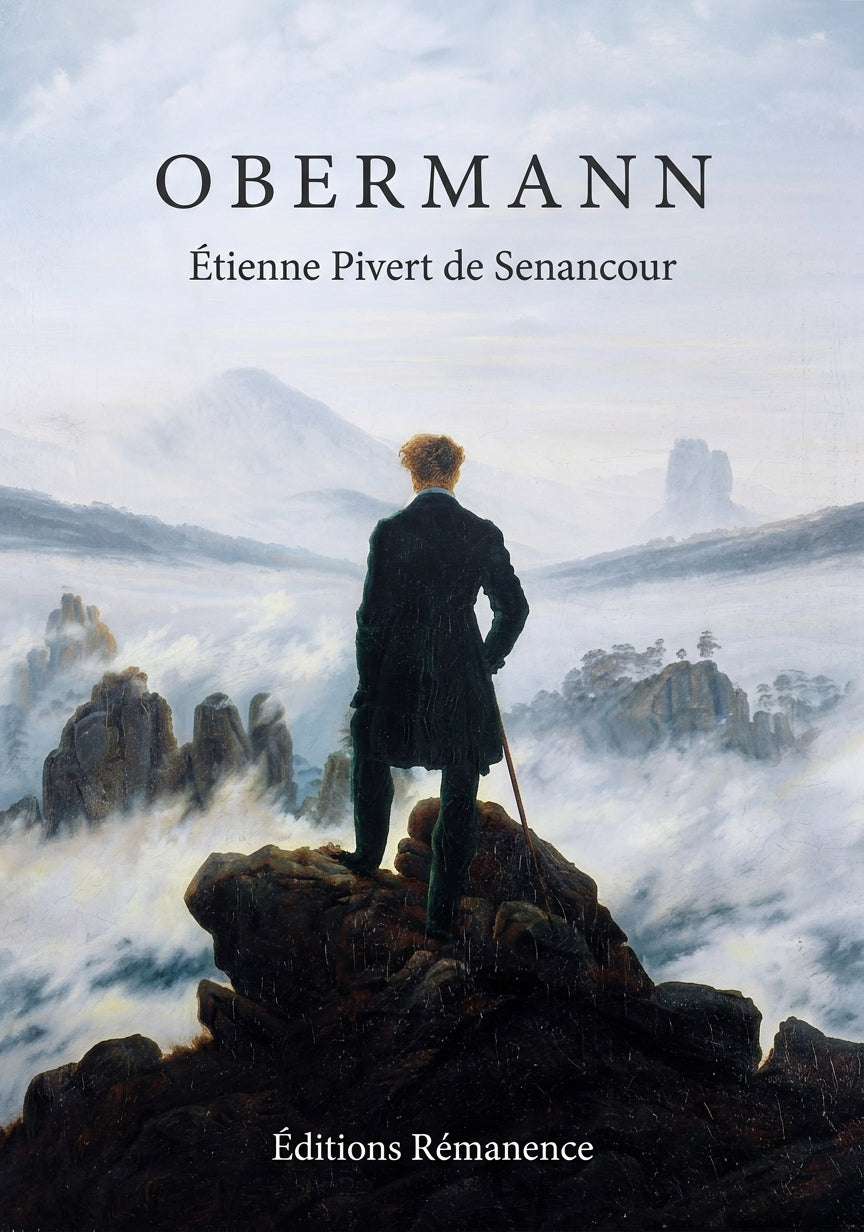 Livre Obermann par Étienne Pivert de Senancour - Couverture - Editions Remanence