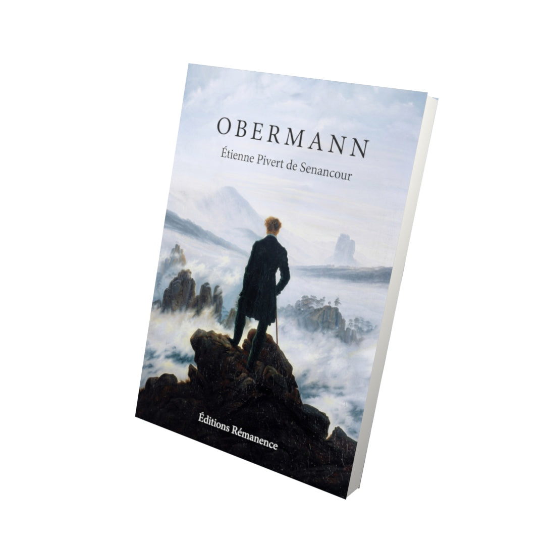 Livre Obermann par Étienne Pivert de Senancour - Vue 3D - Editions Remanence