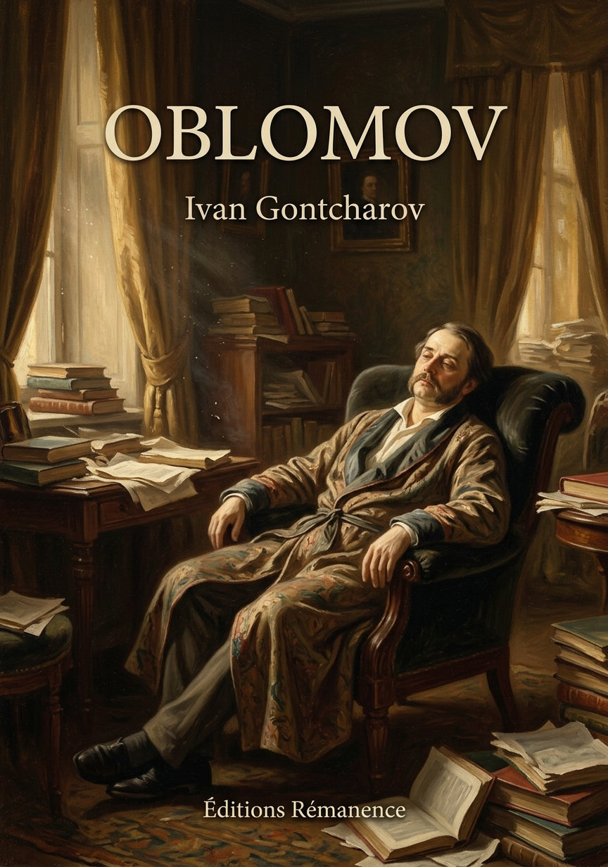 Livre Oblomov par Ivan Gontcharov - Couverture - Editions Remanence