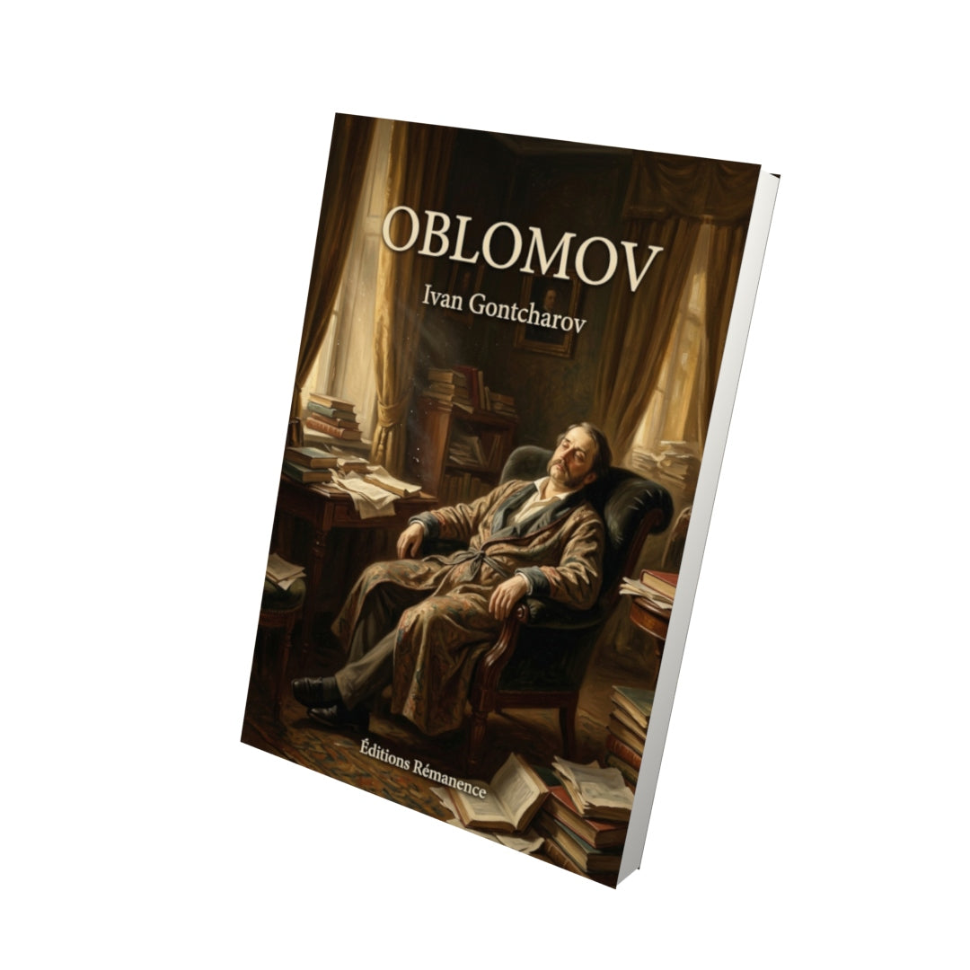 Livre Oblomov par Ivan Gontcharov - Vue 3D - Editions Remanence