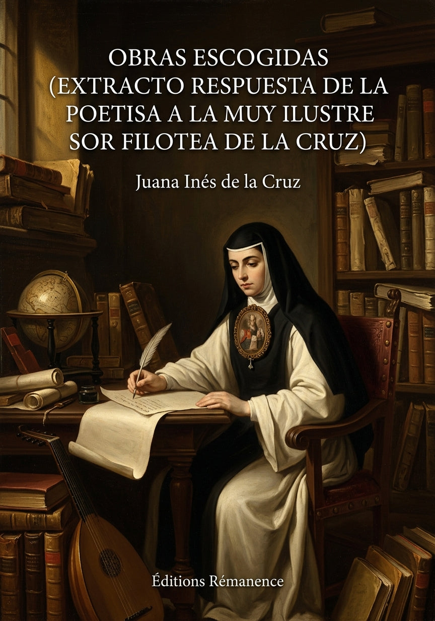 Livre Obras escogidas (extracto Respuesta de la poetisa a la muy ilustre sor Filotea de la Cruz) par Juana Inés de la Cruz - Couverture - Editions Remanence