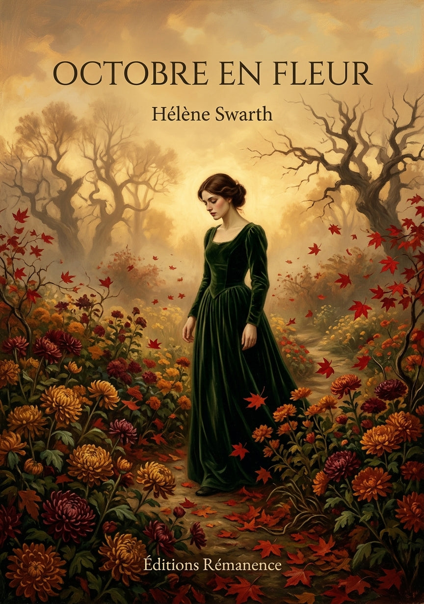 Livre Octobre en fleur par Hélène Swarth - Couverture - Editions Remanence