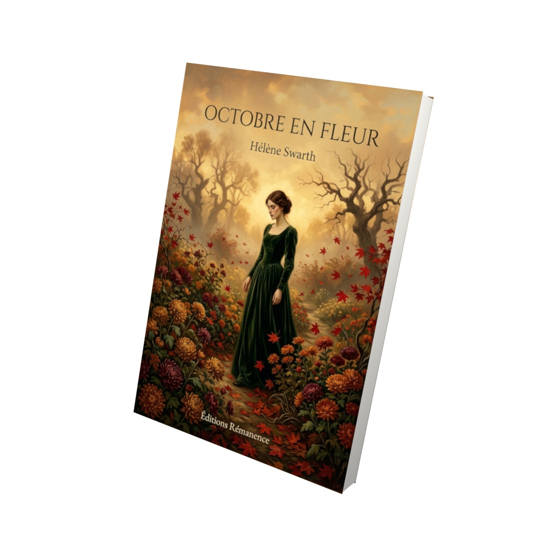 Livre Octobre en fleur par Hélène Swarth - Vue 3D - Editions Remanence