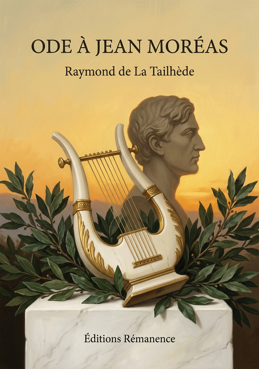 Livre Ode à Jean Moréas par Raymond de La Tailhède - Couverture - Editions Remanence