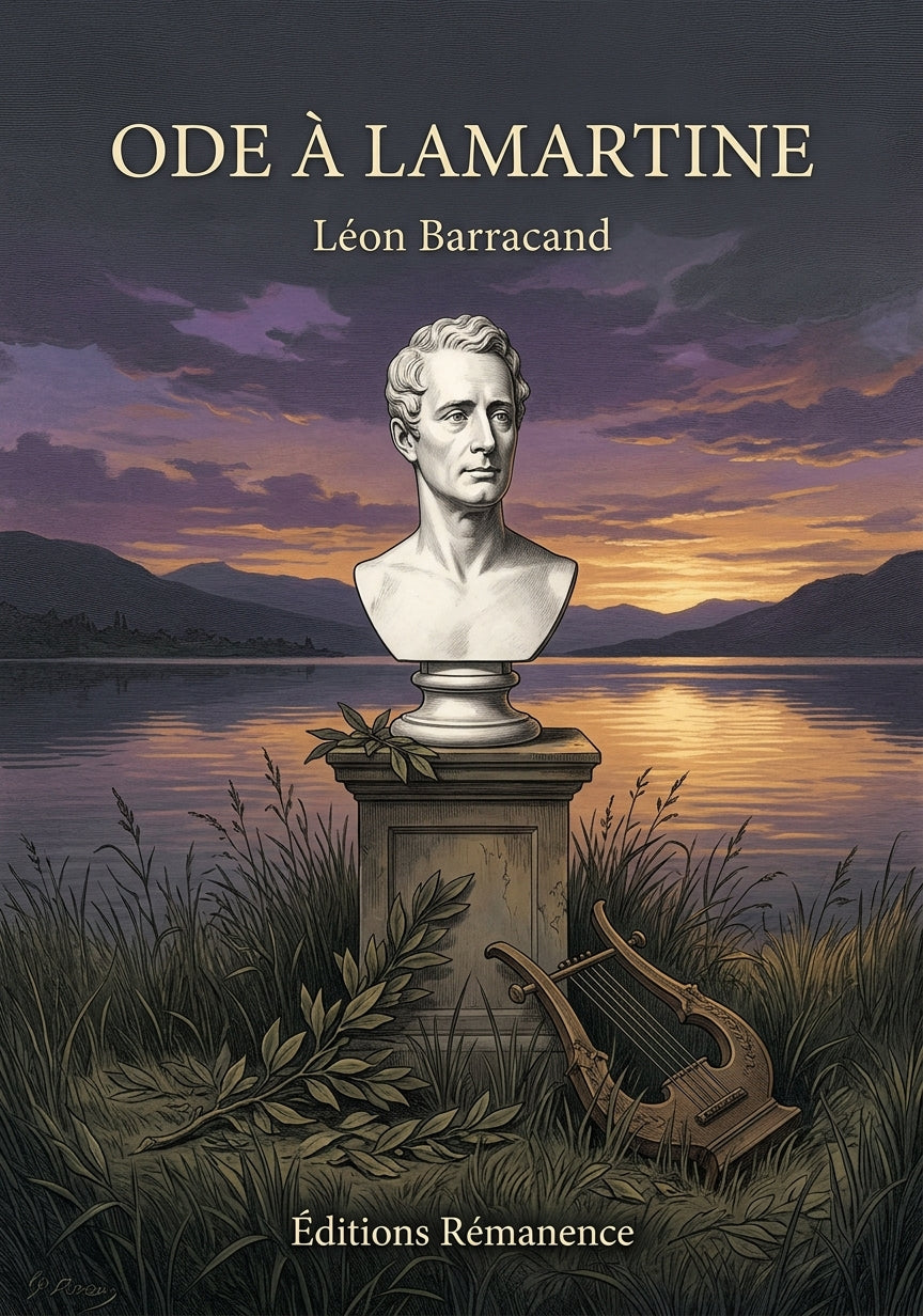 Livre Ode à Lamartine par Léon Barracand - Couverture - Editions Remanence
