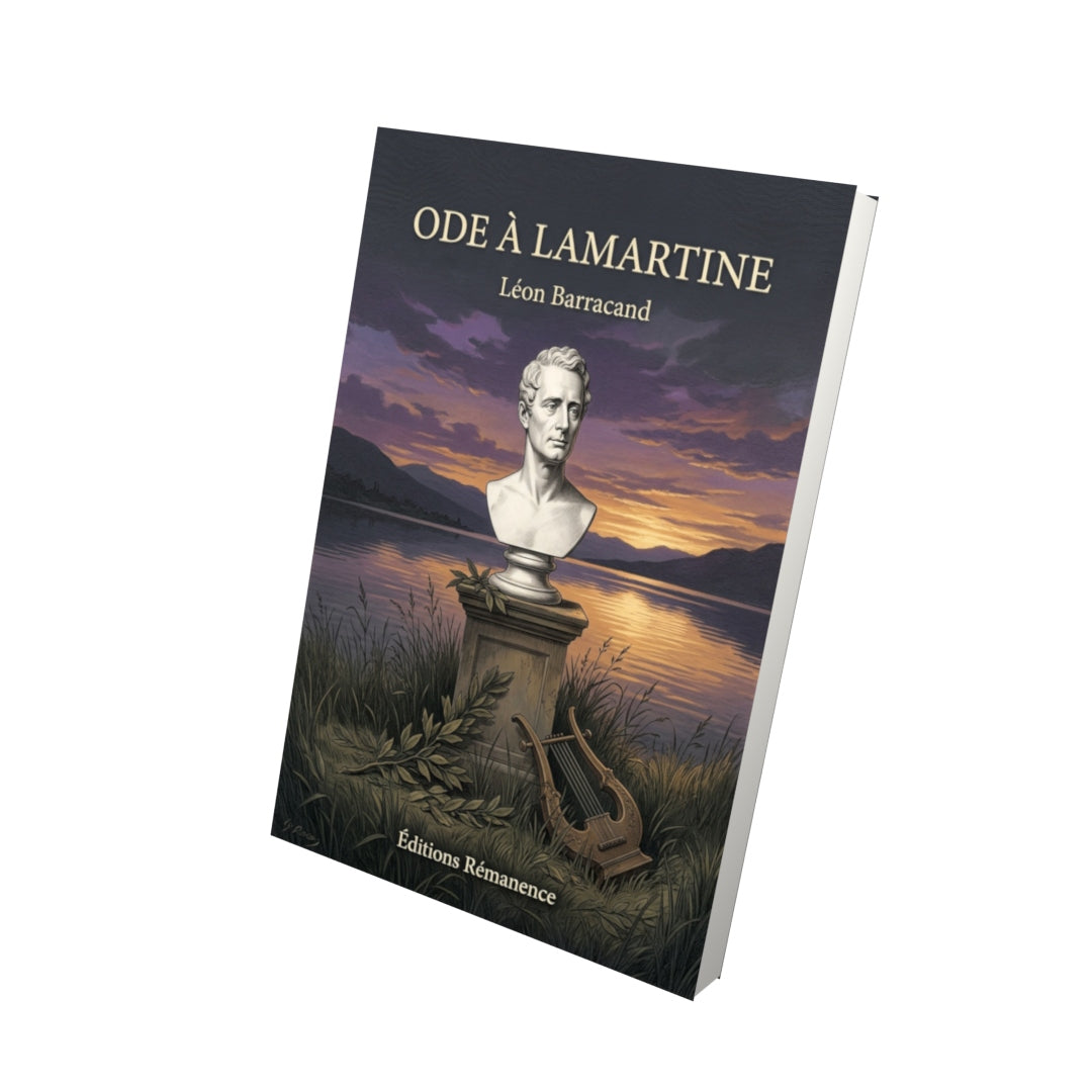 Livre Ode à Lamartine par Léon Barracand - Vue 3D - Editions Remanence